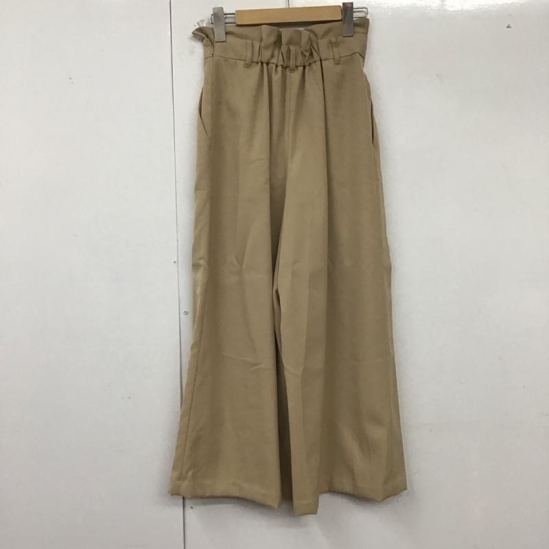 ナチュラルビューティーベーシック NATURAL BEAUTY BASIC ボトムス ボトムス 017-8130070 ワイドパンツ S 無地 ベージュ / ベージュ /  レディース USED 古着 中古 10129135