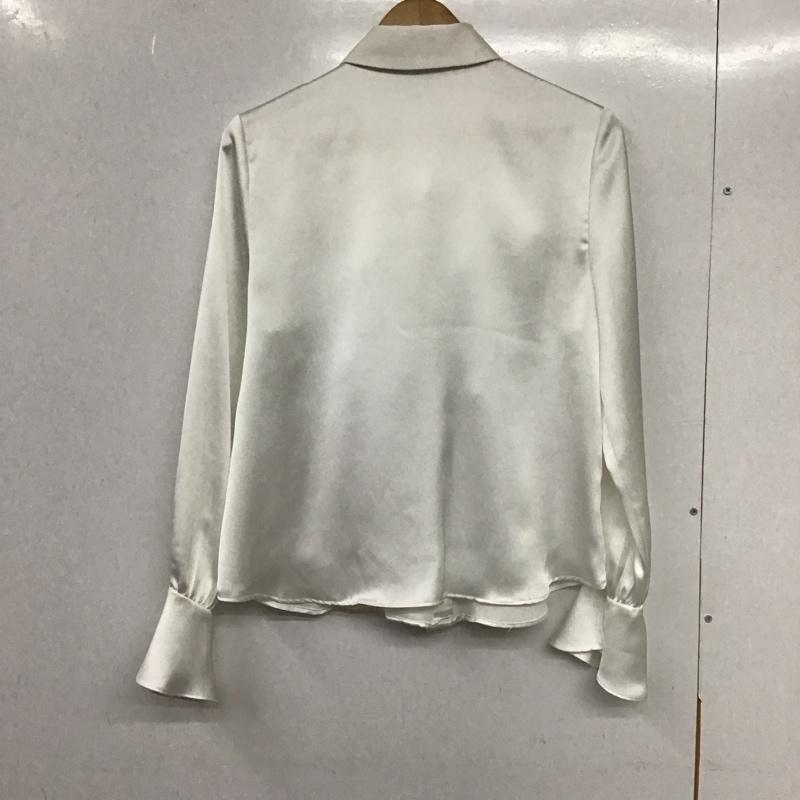 ザラ ZARA シャツ、ブラウス 長袖 長袖シャツ フレアシャツ カジュアルシャツ S 無地 白 / ホワイト /  レディース USED 古着 中古 10132651