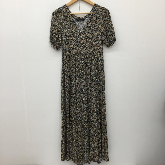 ココ ディール COCO DEAL ワンピース ロングスカート 2 花柄 黒 / ブラック /  レディース USED 古着 中古 10134733