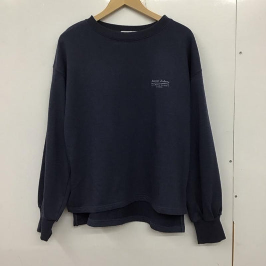 サマンサモスモスブルー Samansa Mos2 blue トレーナー 長袖 FREE ロゴ、文字 X プリント 紺 / ネイビー /  レディース USED 古着 中古 10137418