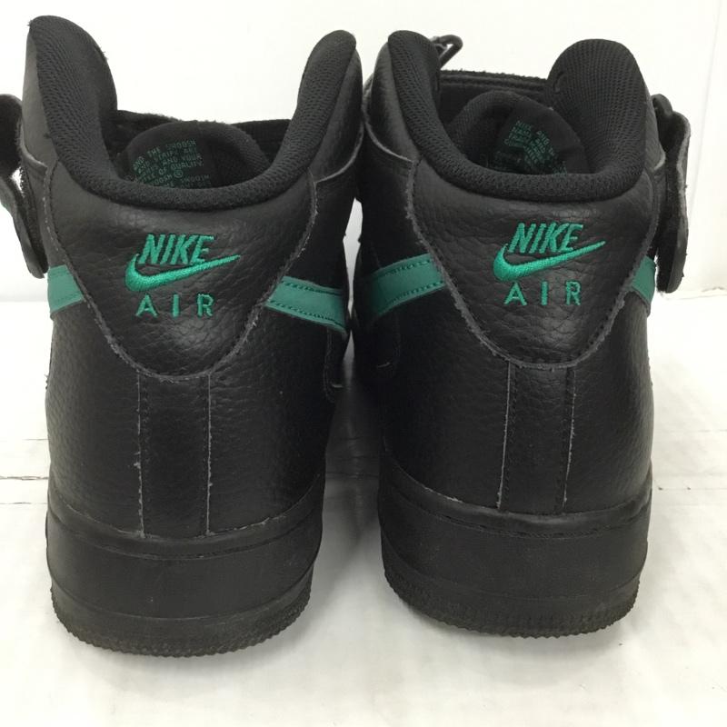ナイキ NIKE スニーカー スニーカー 315123-045 AIR FORCE 1 MID 07 29cm 29.0cm ロゴ、文字 黒 / ブラック / X 緑 / グリーン /  メンズ USED 古着 中古 10124212