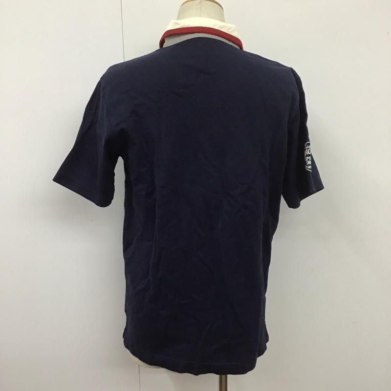 エディーバウアー Eddie Bauer ポロシャツ 半袖 S 無地 紺 / ネイビー /  メンズ USED 古着 中古 10111217