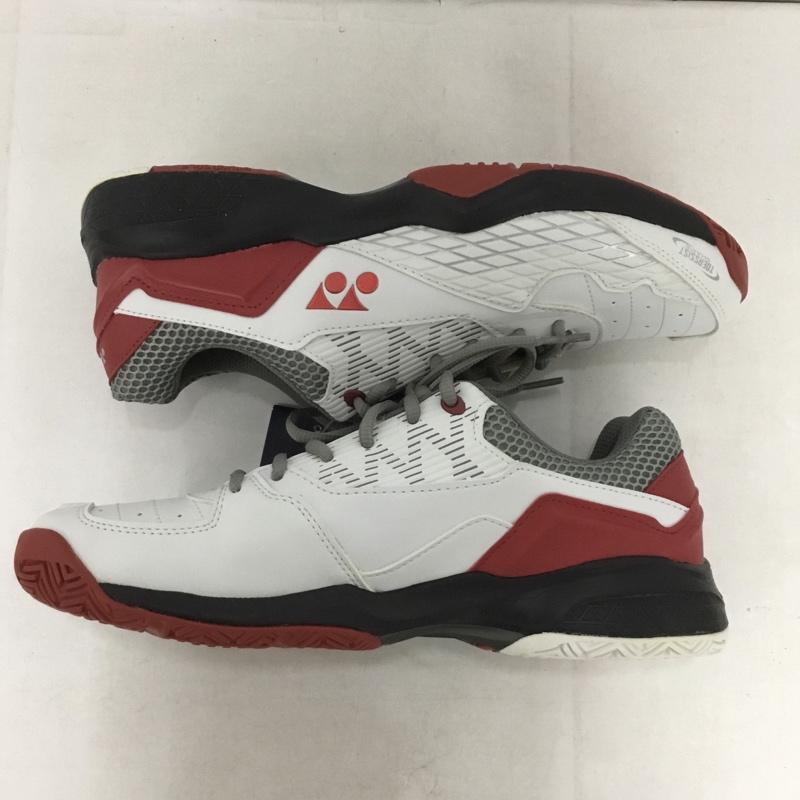 ヨネックス YONEX スニーカー スニーカー SHT103 テニスシューズ パワークッション103 27cm 27.0cm ロゴ、文字 白 / ホワイト / X 黒 / ブラック / X 赤 / レッド /  メンズ USED 古着 中古 10142488