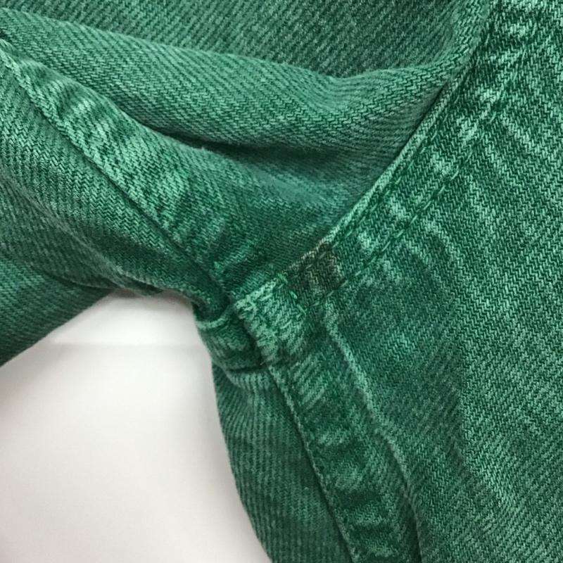 ザラ ZARA パンツ デニム、ジーンズ 6045 124 529 カラーデニム ハイウエスト 無地 緑 / グリーン /  レディース USED 古着 中古 10129188