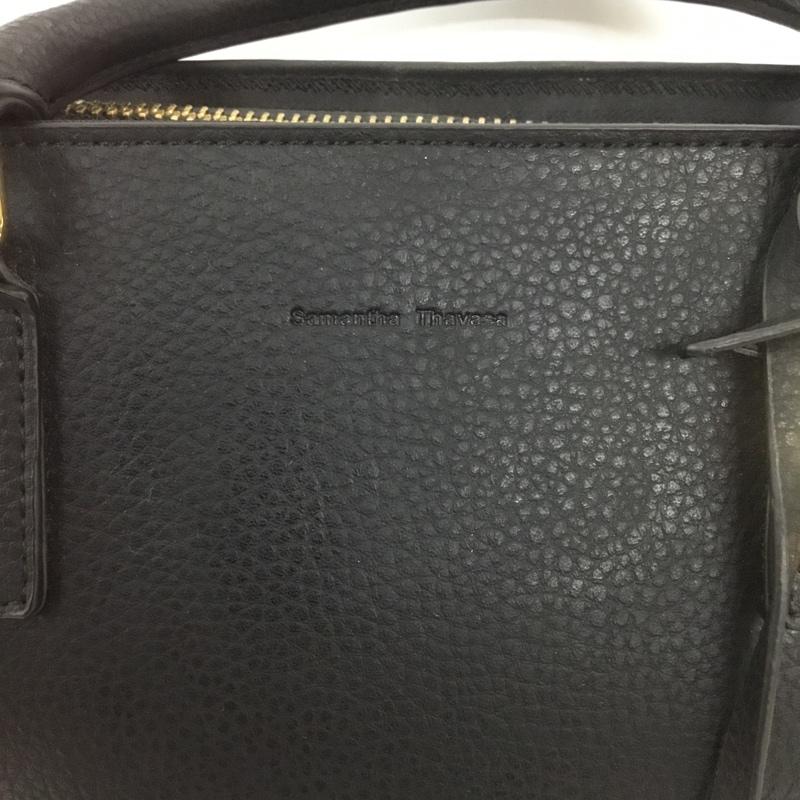 サマンサタバサ Samantha Thavasa トートバッグ トートバッグ ショルダー ロゴ、文字 黒 / ブラック /  レディース USED 古着 中古 10133240