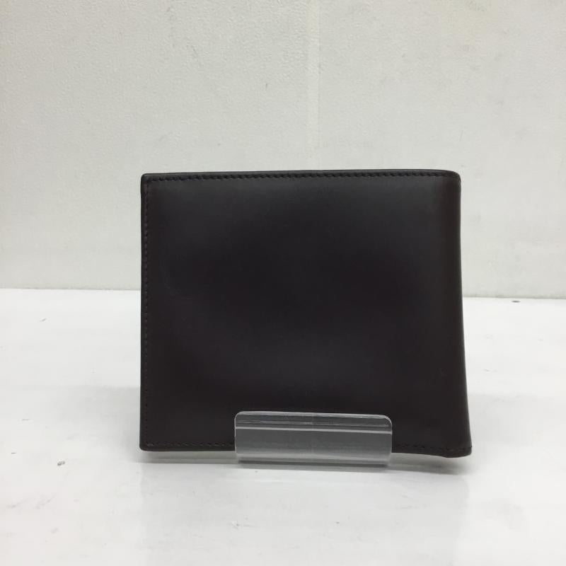 ポールスミス Paul Smith 財布 二つ折り ボーダー柄 ダークブラウン / ダークブラウン /  メンズ USED 古着 中古 10106165