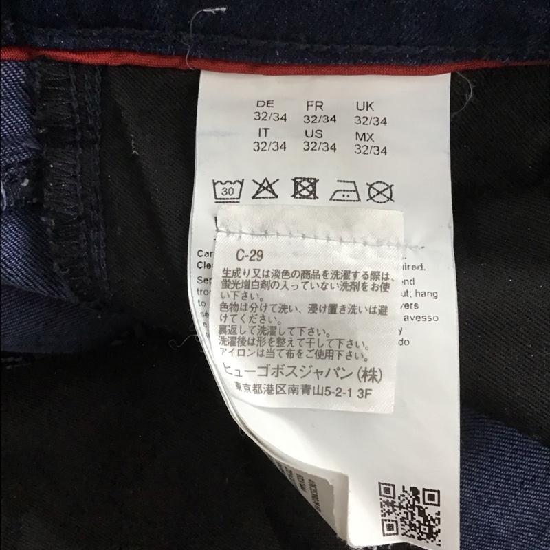 ヒューゴボス HUGO BOSS パンツ デニム、ジーンズ デニムパンツ スリムパンツ カジュアルパンツ ストレッチパンツ 32インチ 無地 インディゴ / インディゴ /  メンズ USED 古着 中古 10150717