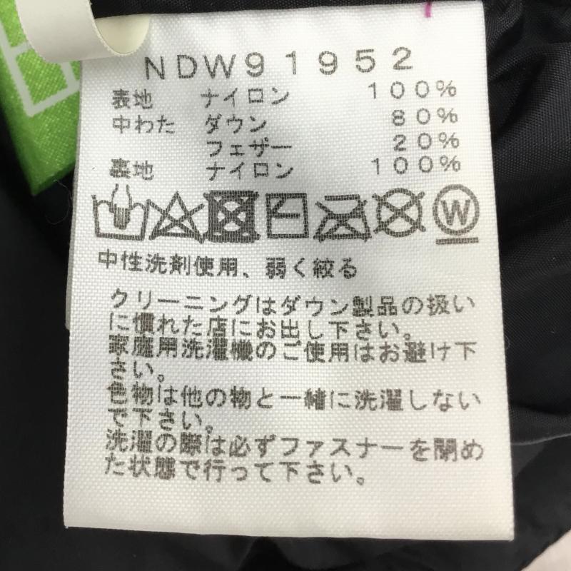 ザノースフェイス THE NORTH FACE ジャケット、上着 ダウンジャケット NDW91952 SHORT NUPTSE JACKET M ロゴ、文字 黒 / ブラック / X 桃 / ピンク /  レディース USED 古着 中古 10139653