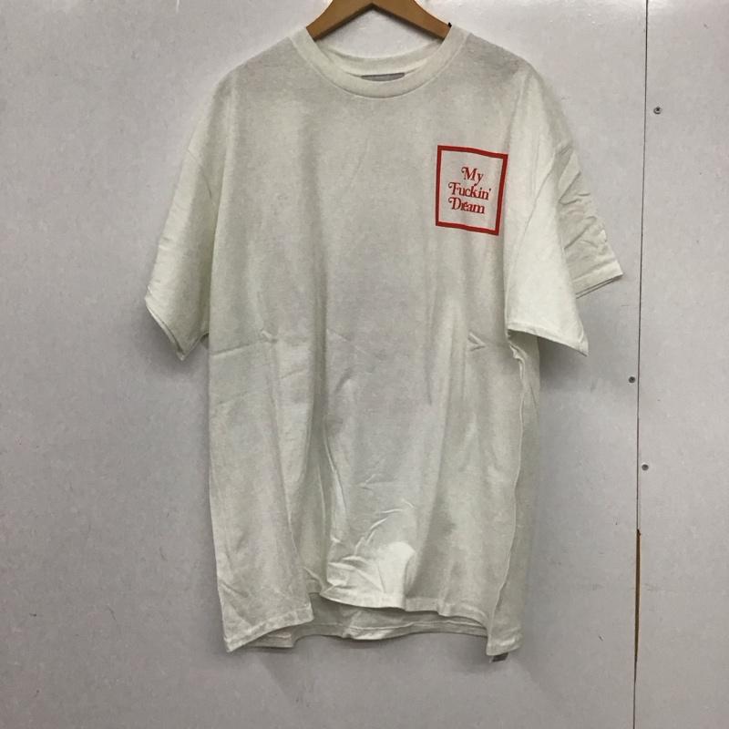 エム M Tシャツ 半袖 XL プリント X ロゴ、文字 白 / ホワイト /  メンズ USED 古着 中古 10138215