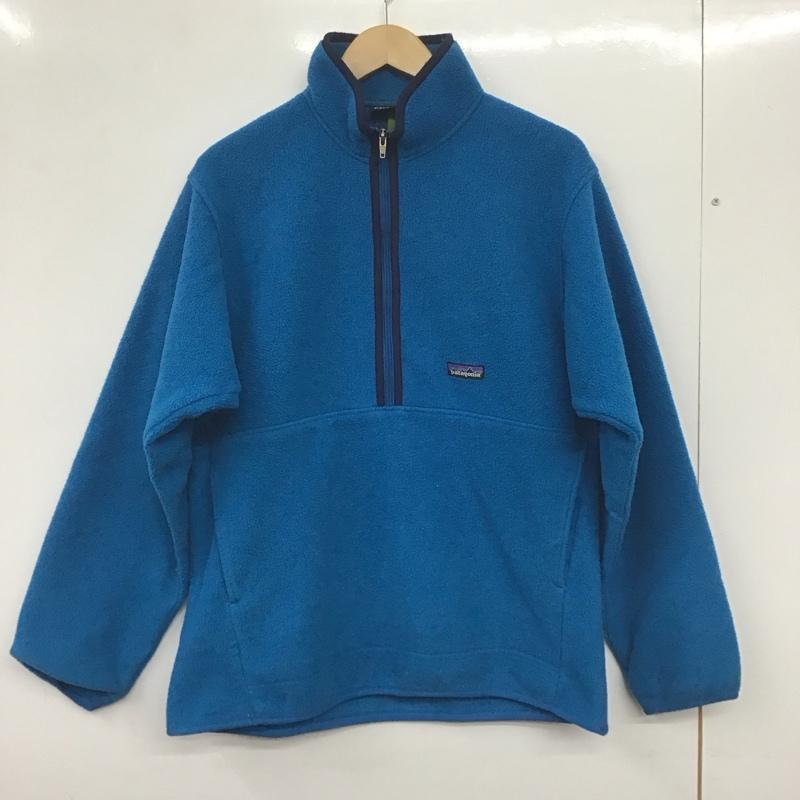 パタゴニア patagonia ジャケット、上着 ジャケット、ブレザー 25735 シンチラ フリースプルオーバー ジャケット M ロゴ、文字 青 / ブルー /  メンズ USED 古着 中古 10139171