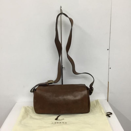 ツチヤカバン 土屋鞄 ショルダーバッグ ショルダーバッグ レザー 無地 茶 / ブラウン /  メンズ USED 古着 中古 10128306
