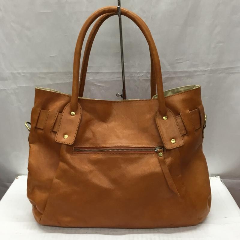 ピークスピーク PEAKS PEAK トートバッグ トートバッグ レザー ショルダー 2WAY 無地 茶 / ブラウン /  レディース USED 古着 中古 10107604