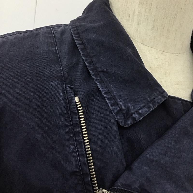 アルマーニジーンズ ARMANI JEANS ジャケット、上着 ジャケット、ブレザー ジップアップジャケット ジャンパー コットンライダースジャケット カジュアルジャケット 無地 紺 / ネイビー /  メンズ USED 古着 中古 10106314