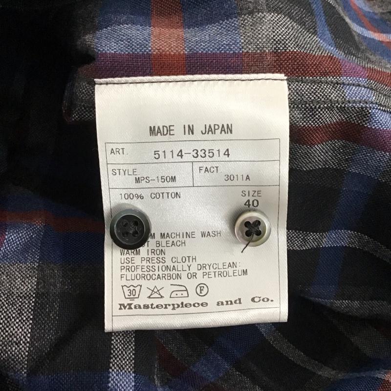 サイベーシックス SCYE BASICS シャツ、ブラウス 長袖 5114-33514 チェックオックス起毛BD長袖シャツ チェックシャツ ボタンダウンシャツ 40 チェック マルチカラー / マルチカラー /  メンズ USED 古着 中古 10111640