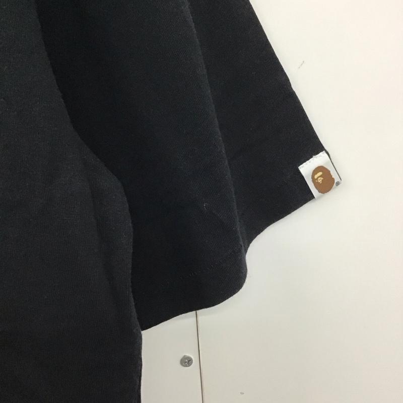 ベイプ BAPE Tシャツ 半袖 半袖カットソー プリントTシャツ クルーネックカットソー XL ロゴ、文字 黒 / ブラック /  メンズ USED 古着 中古 10141416
