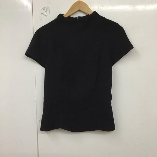ザラ ZARA カットソー 半袖 半袖カットソー 無地Tシャツ ハイネックカットソー S 無地 黒 / ブラック /  レディース USED 古着 中古 10129729