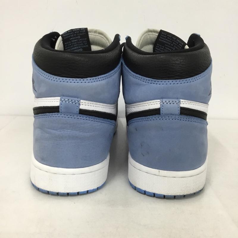 ナイキ NIKE スニーカー スニーカー 555088 134 AIR JORDAN 1 RETRO HIGH OG 28cm 箱有 28.0cm ロゴ、文字 白 / ホワイト / X 黒 / ブラック / X 水色 / ライトブルー /  メンズ USED 古着 中古 10145596