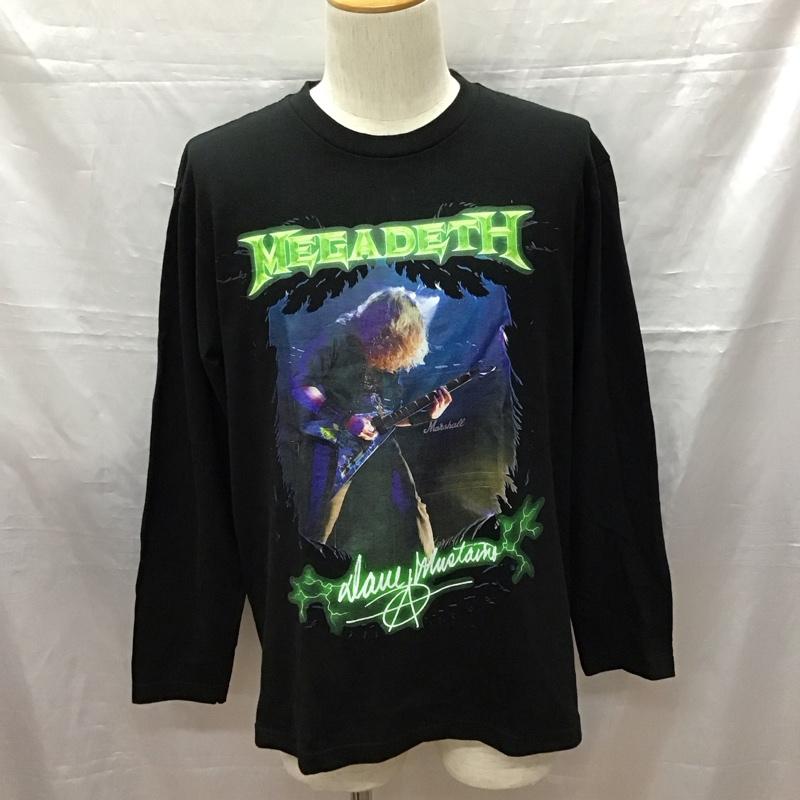 古着 USED Tシャツ 長袖 バンドTシャツ MEGADETH ロンT プリント 黒 / ブラック /  メンズ USED 古着 中古 10117069
