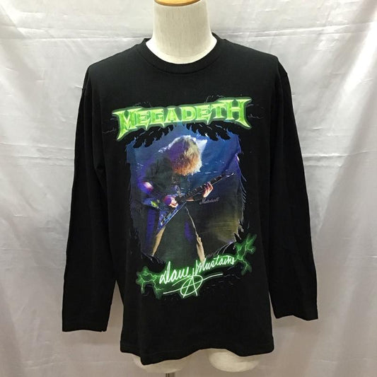古着 USED Tシャツ 長袖 バンドTシャツ MEGADETH ロンT プリント 黒 / ブラック /  メンズ USED 古着 中古 10117069