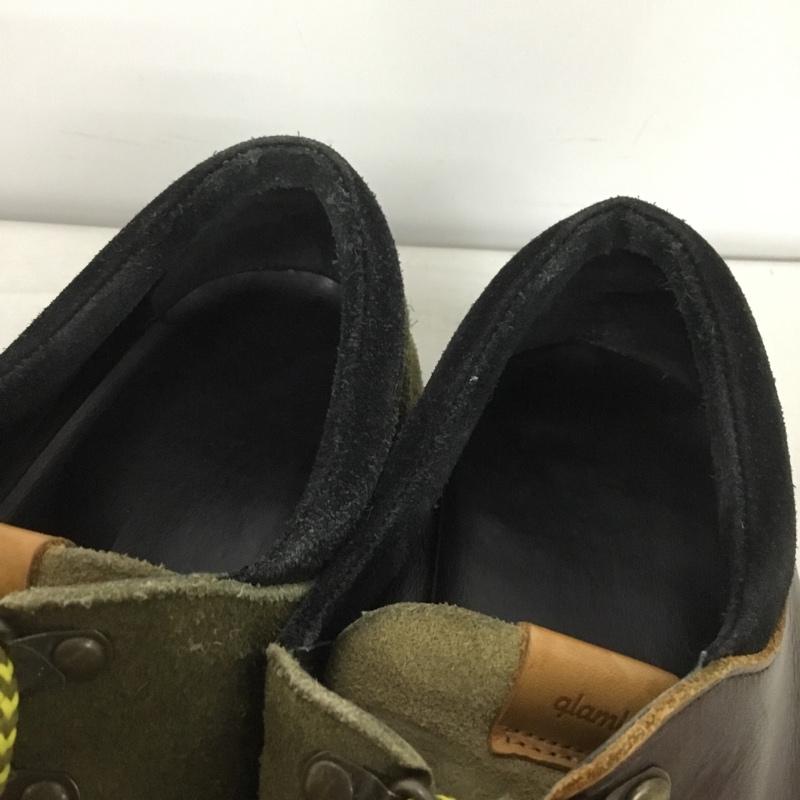 グラム glamb カジュアルシューズ カジュアルシューズ レザー スエード 無地 ダークブラウン / ダークブラウン / X カーキ / カーキ /  メンズ USED 古着 中古 10147127