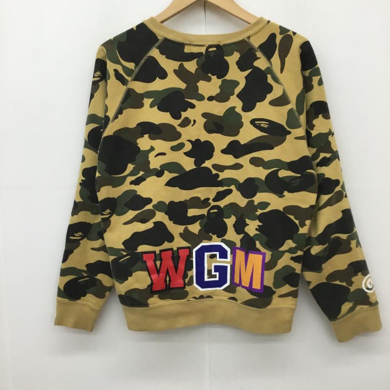 アベイシングエイプ A BATHING APE トレーナー 長袖 001swg302001x 1ST CAMO SHARK CREWNECK XS カモフラージュ柄・迷彩 茶 / ブラウン / X 緑 / グリーン / X 黒 / ブラック /  レディース USED 古着 中古 10133474