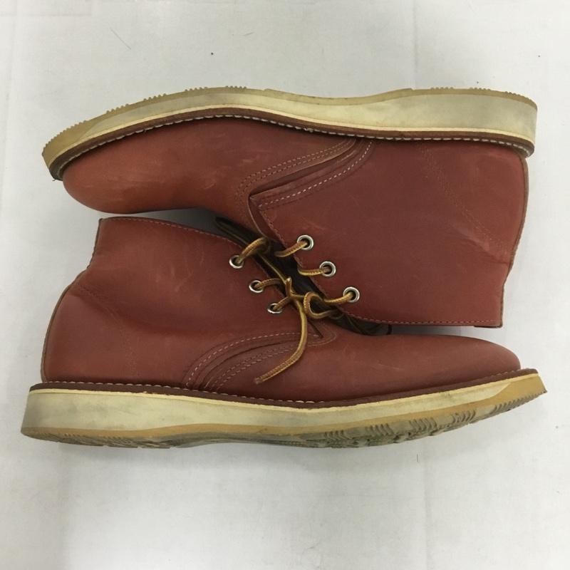 レッドウィング RED WING ブーツ ショートブーツ 3139 クラシック チャッカ 8 1/2D 26.5cm 26.5cm 無地 茶 / ブラウン /  メンズ USED 古着 中古 10143020