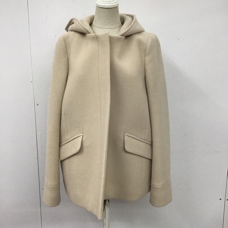 ユナイテッドアローズグリーンレーベルリラクシング UNITED ARROWS green label relaxing コート コート一般 3625-126-1383 2wayノーカラーフードコートSHORT 40 無地 ベージュ / ベージュ /  レディース USED 古着 中古 10123589