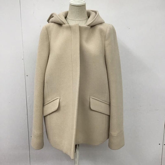 ユナイテッドアローズグリーンレーベルリラクシング UNITED ARROWS green label relaxing コート コート一般 3625-126-1383 2wayノーカラーフードコートSHORT 40 無地 ベージュ / ベージュ /  レディース USED 古着 中古 10123589