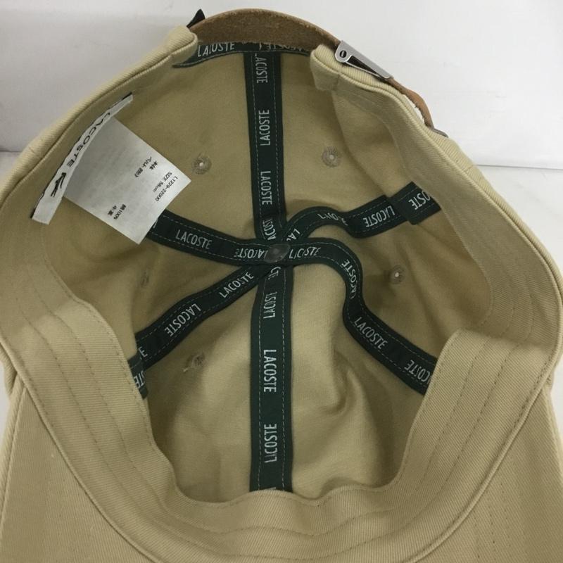 ラコステ LACOSTE 帽子 キャップ L1229-22000 コットン ワニ ワンポイント ベージュ / ベージュ /  メンズ USED 古着 中古 10141071