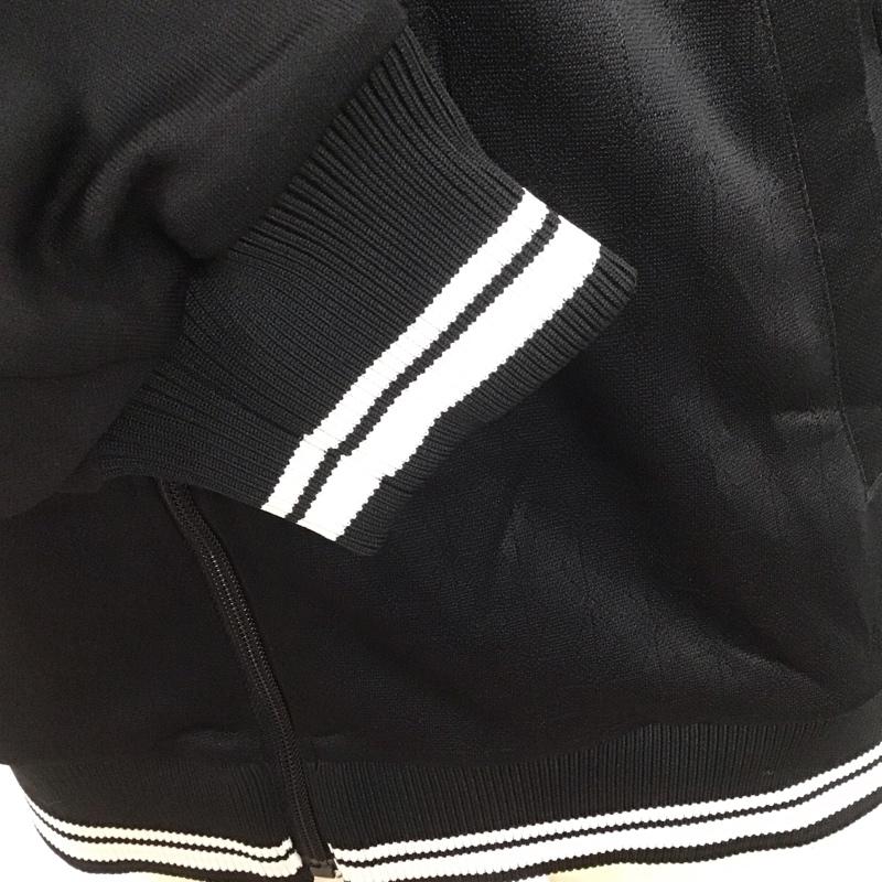 オニツカタイガー ONITSUKA TIGER ジャケット、上着 ジャンパー、ブルゾン ジップアップジャケット ジャンパー ジャケット カジュアルジャケット ジャージ L ロゴ、文字 黒 / ブラック / X 白 / ホワイト /  メンズ USED 古着 中古 10108016