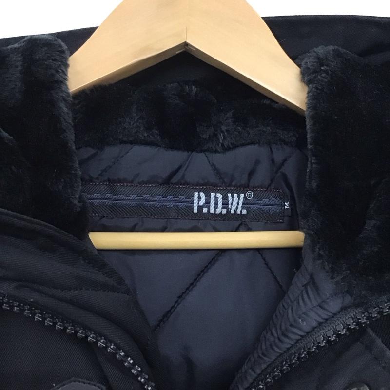 P.D.W. P.D.W. ジャケット、上着 ジャンパー、ブルゾン ジップアップジャケット アウター パーカージャケット M 無地 黒 / ブラック /  メンズ USED 古着 中古 10145686