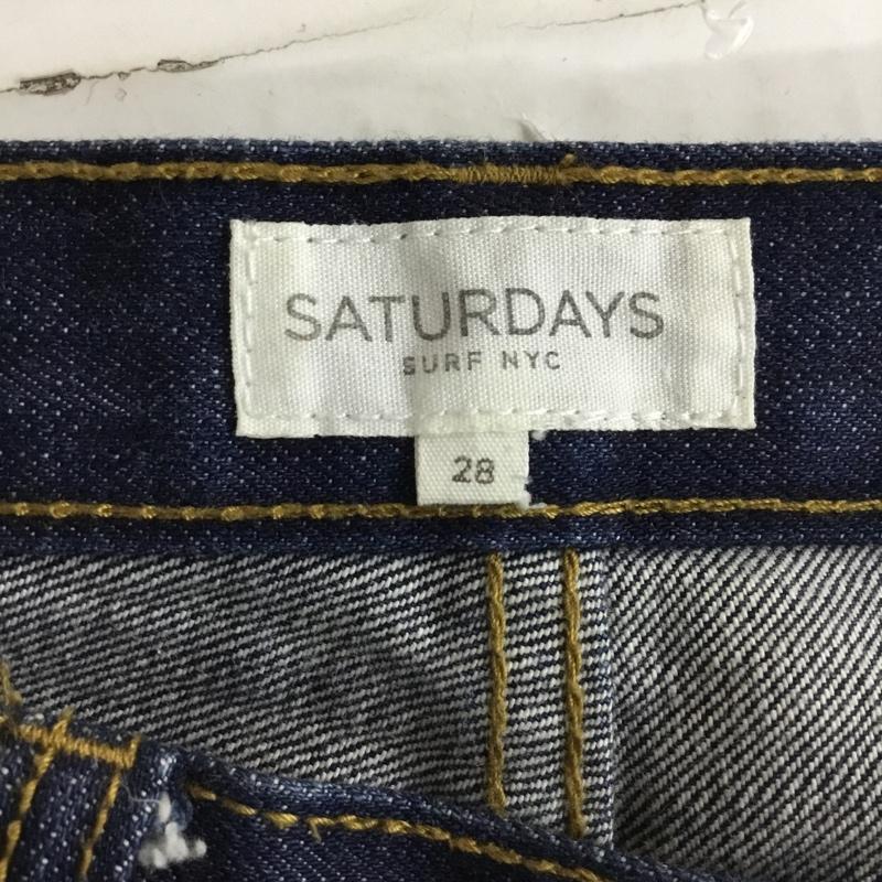 サタデーズサーフニューヨークシティー SATURDAYS SURF NYC パンツ デニム、ジーンズ BBS-6405-B 28 28 無地 インディゴ / インディゴ /  メンズ USED 古着 中古 10117672