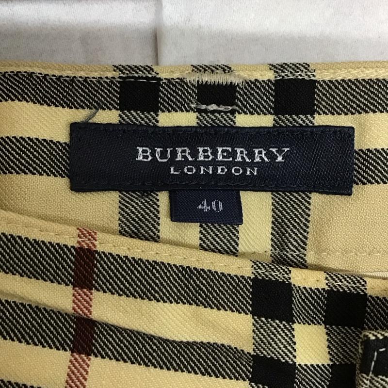 バーバリーロンドン Burberry London パンツ スラックス FQ025-038 ノバチェック ウール 40 40 チェック ベージュ / ベージュ / X 黒 / ブラック / X 赤 / レッド /  レディース USED 古着 中古 10116937