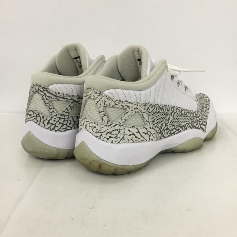 ナイキ NIKE スニーカー スニーカー 306008-102 AIR JORDAN 11 RETRO LOW 27cm 箱有 27.0cm ワンポイント 白 / ホワイト / X 灰 / グレー /  メンズ USED 古着 中古 10133609