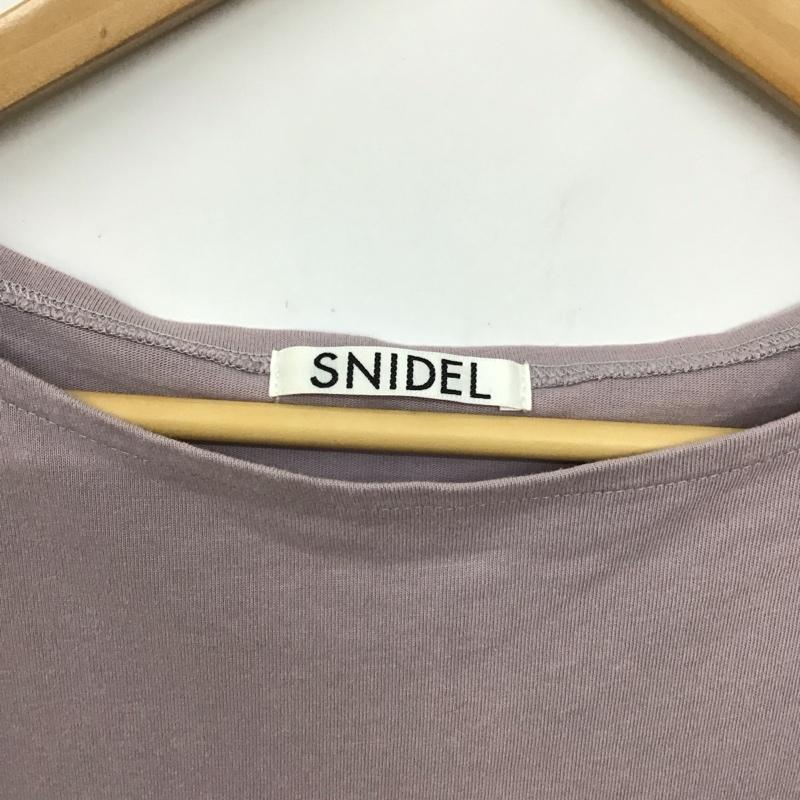 スナイデル SNIDEL ワンピース ロングスカート SWNO185038 カットワンピース 長袖 FREE 無地 紫 / パープル /  レディース USED 古着 中古 10130452