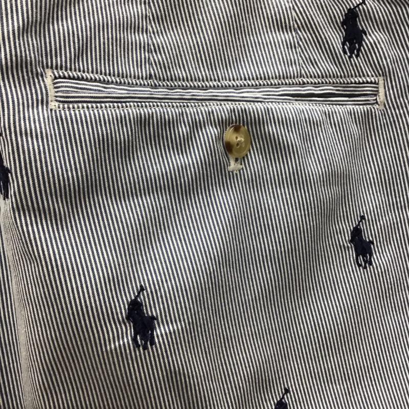 ラルフローレン RALPHLAUREN パンツ ショートパンツ ショートパンツ ハーフパンツ カジュアルパンツ 32インチ ストライプ 青 / ブルー /  メンズ USED 古着 中古 10117515
