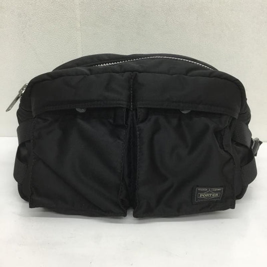 ポーター PORTER ウエストバッグ ウエストバッグ タンカー ウエストバッグ ロゴ、文字 黒 / ブラック /  メンズ USED 古着 中古 10108213
