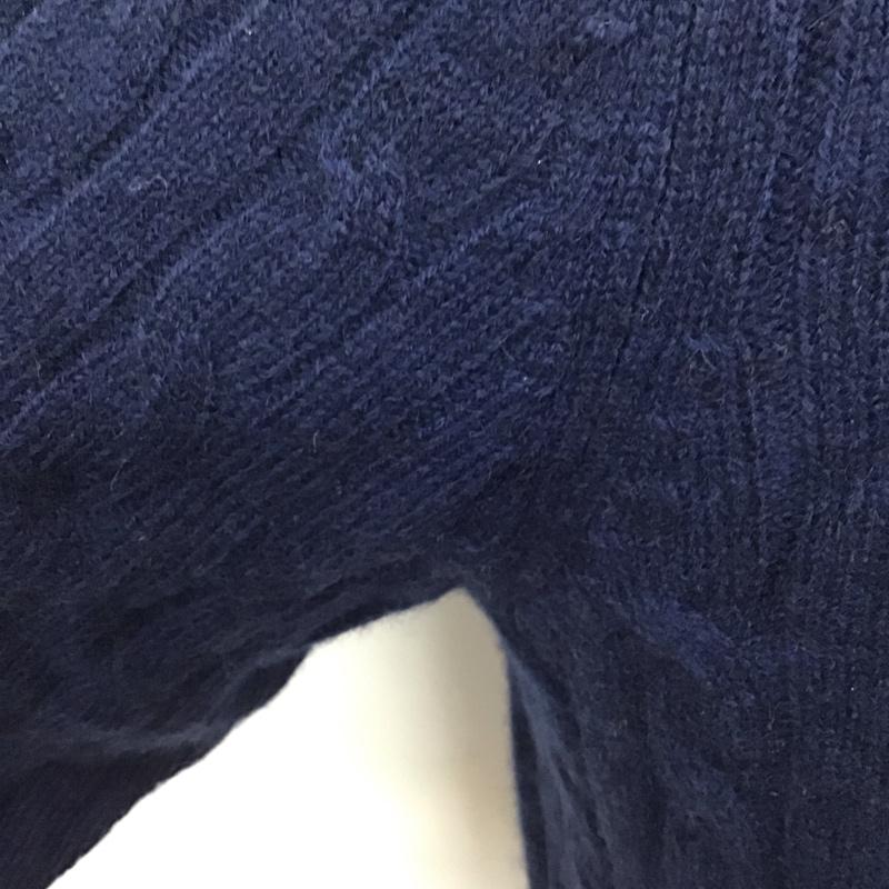 エルエルビーン L.L.Bean ニット、セーター 長袖 ハーフジップ S 無地 紺 / ネイビー /  メンズ USED 古着 中古 10111723