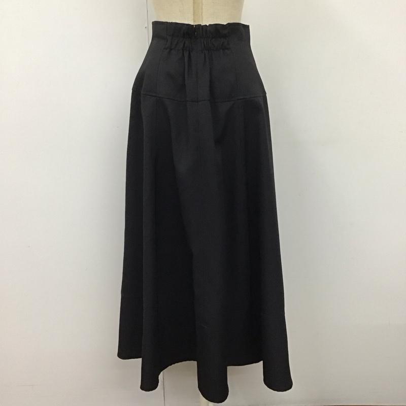 アズールバイマウジー AZUL BY MOUSSY スカート ロングスカート 250gaf31-411h ウエストギャザーフレアスカート ロングスカート M 無地 黒 / ブラック /  レディース USED 古着 中古 10112197