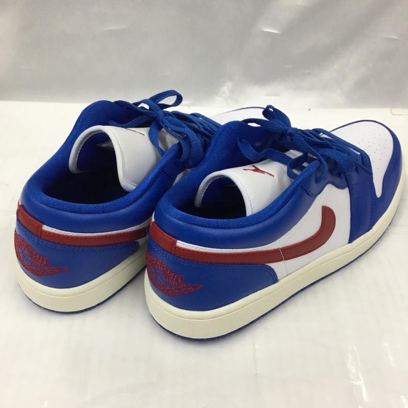 ナイキ NIKE スニーカー スニーカー DC0774-416 WMNS AIR JORDAN 1 LOW 29cm 箱有 29.0cm ロゴ、文字 白 / ホワイト / X 青 / ブルー / X 赤 / レッド /  メンズ USED 古着 中古 10105855