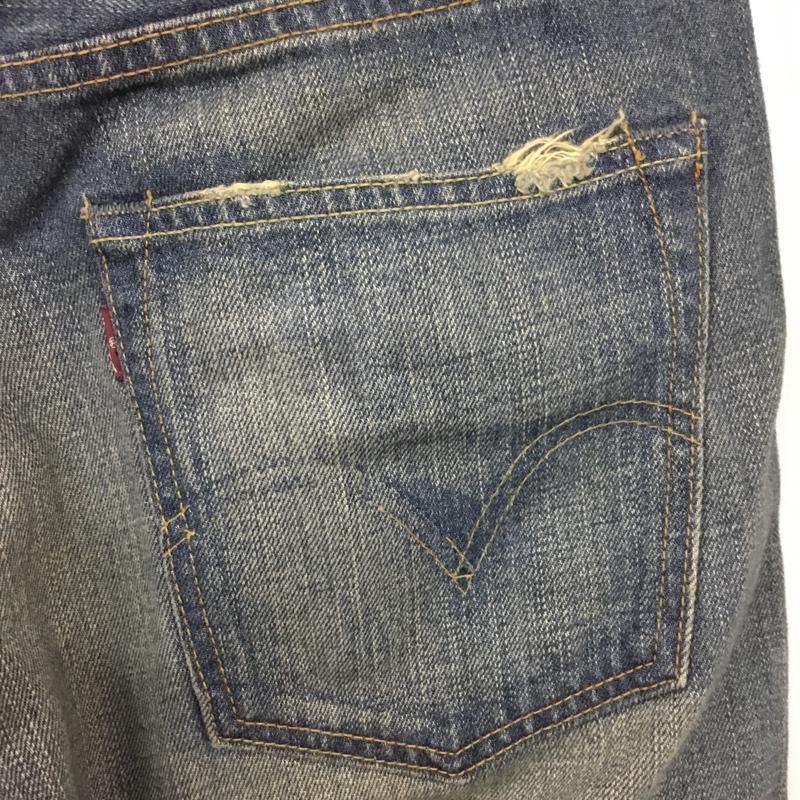 リーバイストラウスアンドコー Levi Strauss & co. パンツ デニム、ジーンズ デニムパンツ ストレートパンツ ワイドパンツ カジュアルパンツ 505 32インチ 無地 インディゴ / インディゴ /  メンズ USED 古着 中古 10110015