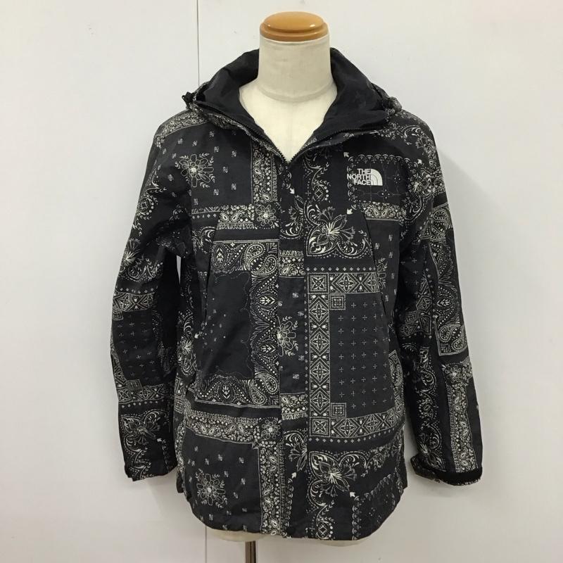 ザノースフェイス THE NORTH FACE ジャケット、上着 ジャンパー、ブルゾン np61845 ノベルティースクープジャケット L 総柄 X ロゴ、文字 黒 / ブラック /  メンズ USED 古着 中古 10119733