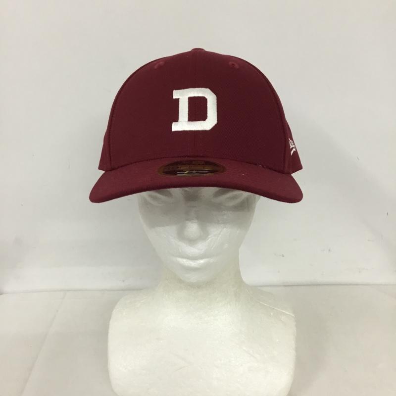ディセンダント DESCENDANT 帽子 キャップ 59FIFTY NEW ERA 59.6cm ロゴ、文字 えんじ / ワインレッド /  メンズ USED 古着 中古 10131700