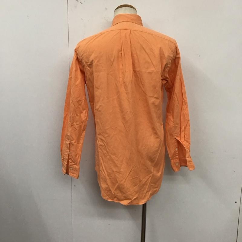 ラルフローレン RALPHLAUREN シャツ、ブラウス 長袖 長袖シャツ カラーシャツ ボタンダウンシャツ 長袖カットソー S ロゴ、文字 橙 / オレンジ /  メンズ USED 古着 中古 10124004