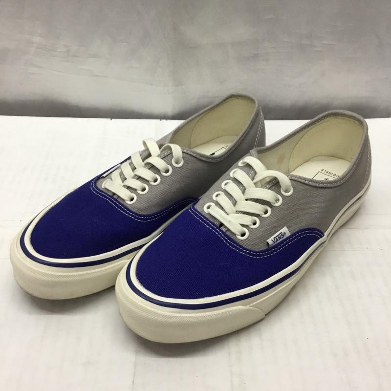 バンズ VANS スニーカー スニーカー 721356 ローカット 27cm 27.0cm ロゴ、文字 青 / ブルー / X 灰 / グレー /  メンズ USED 古着 中古 10121847