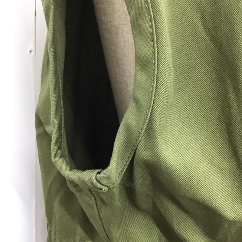 ダブルクローゼット w closet ワンピース ロングスカート ノースリーブワンピース ロングワンピース 前開き 無地 カーキ / カーキ /  レディース USED 古着 中古 10115244