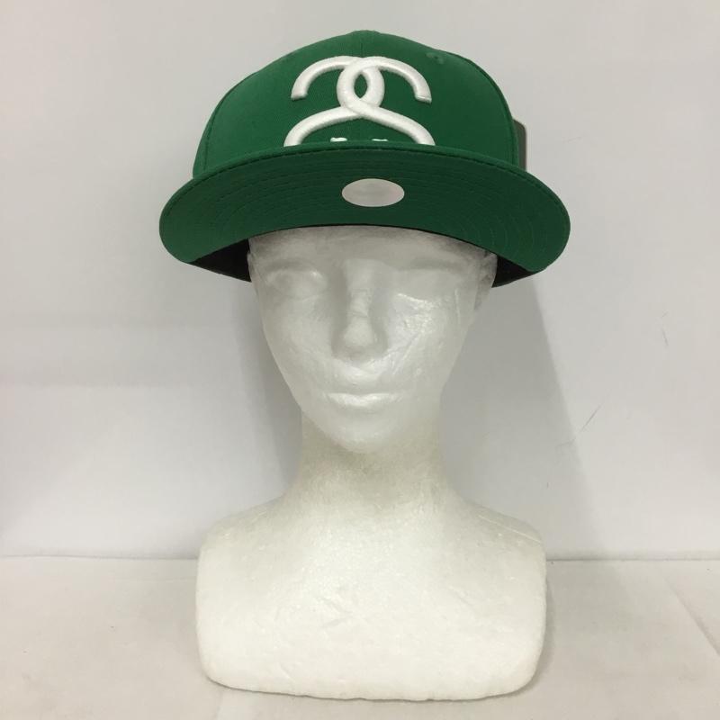 ステューシー STUSSY 帽子 キャップ 131314 BIG SS NEW ERA CAP 59FIFTY タグ付き ロゴ、文字 緑 / グリーン /  メンズ USED 古着 中古 10133404