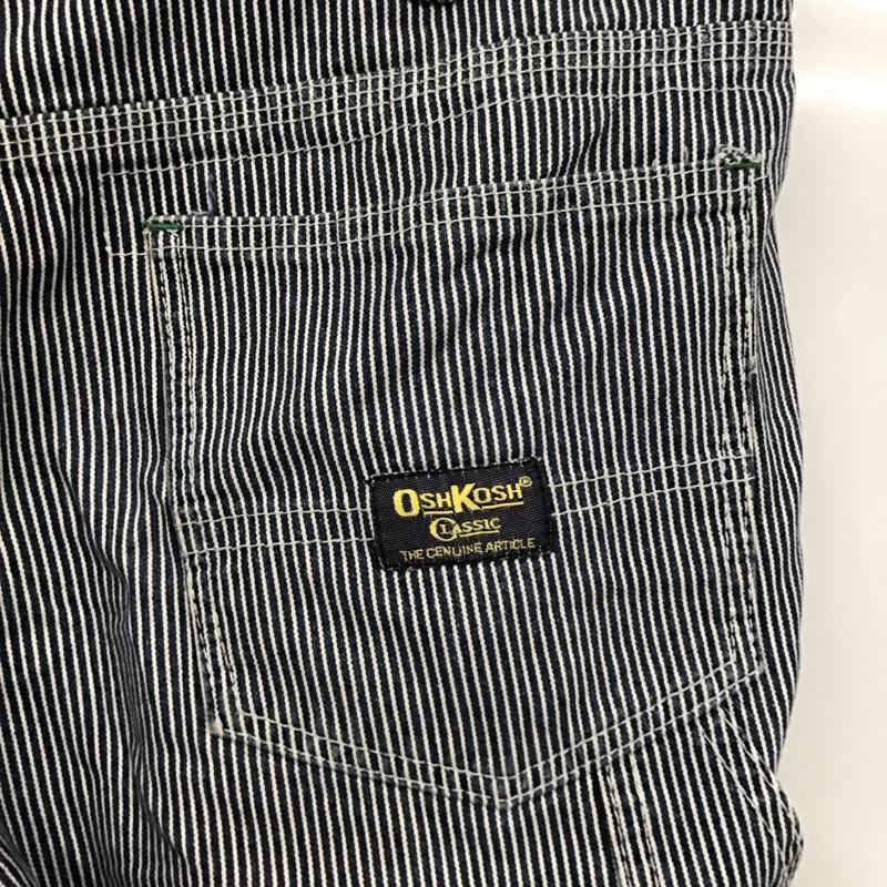 オシュコシュ OSHKOSH パンツ ショートパンツ ヒッコリーショートパンツ ハーフパンツ カジュアルパンツ L ストライプ 白 / ホワイト / X インディゴ / インディゴ /  メンズ USED 古着 中古 10113027