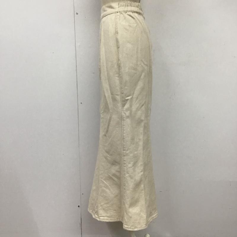 センスオブプレイスバイアーバンリサーチ SENSE OF PLACE by URBAN RESEARCH スカート ロングスカート AA24-25A014 デニムマーメイドスカート S 無地 アイボリー / アイボリー /  レディース USED 古着 中古 10118019
