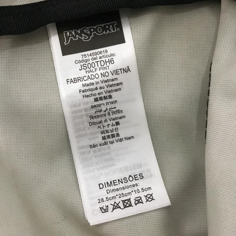 ジャンスポーツ JANSPORT リュックサック、デイパック リュックサック、デイバッグ JS00TDH6 HALF PINT ミニリュック ハーフパイント レオパード ロゴ、文字 茶 / ブラウン / X 黒 / ブラック /  レディース USED 古着 中古 10151190